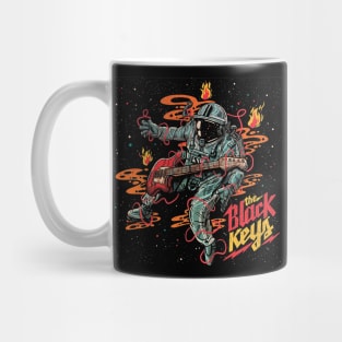 Vintage astronaut play guitar art Mug